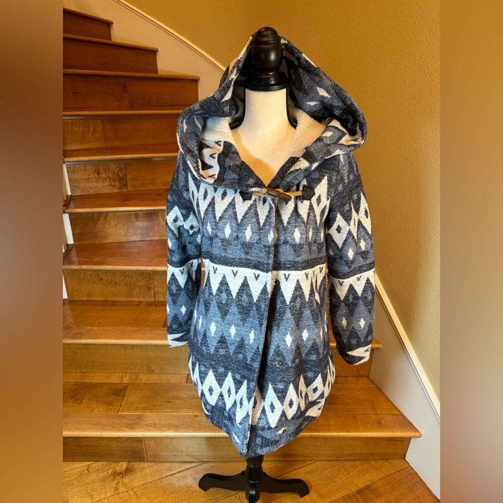 Roxy Beach Jacket Hoodie Fleece Inside Plush